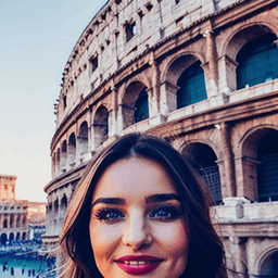 Selfie with Colosseum profile picture for women